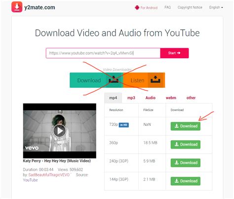 Download YouTube Videos in MP4 Format .